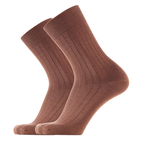 Chaussettes longues pour hommes en vrac de grande taille, couleur unie, rayée, coton peigné, double aiguille, meilleur prix, quantité en vrac - Product Image 5