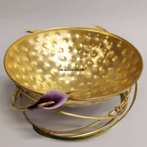 Premium Quality Round Shape Horn Fruit <b>Bowl</b> in Hot Selling Design Perfect for Large Dessert and Wedding Food <b>Serving</b> - Product Image 2