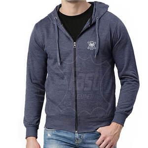 เสื้อฮู้ดซิปผู้ชายขายส่ง รับผลิตตามแบบ (OEM) เสื้อฮู้ดซิปผู้ชายสไตล์สตรีทแวร์ ไซส์ใหญ่ มีจำหน่าย - Product Image 1
