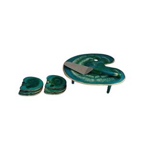 Quatre bols à manger en résine ombré avec cuillères un bol de service avec cuillère bol de service à salade ensembles de vaisselle de décoration de mariage - Product Image 5