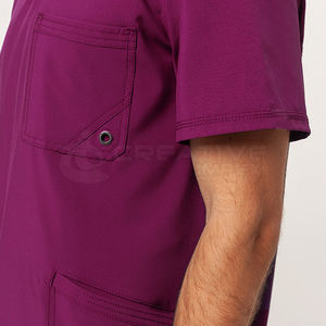 ชุดยูนิฟอร์มพยาบาลชุดถักพิมพ์ลายโลโก้ได้ตามต้องการ2025 - Product Image 5