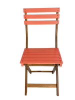 Chaise de salle à manger moderne en bois avec dossier en bois massif, design pliable pour café, en bois d'acacia, respectueuse de l'environnement.