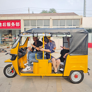 2025 mô hình mới ba bánh điện bajaj phong cách 3 bánh xe Tuk tuk mototaxi tự động xe kéo với cabin mái che hệ thống treo - Product Image 3