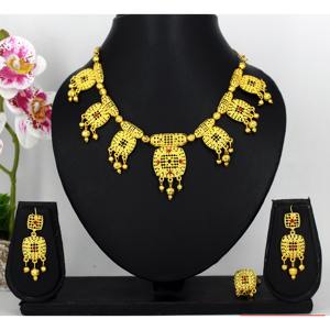 <b>Necklace</b> <b>Set</b> for Women Dubai Special Indian Jewelry Uae Jewelry Jewelryset Gold Plated Pendant <b>Necklace</b> <b>Set</b> Bracelet <b>Earrings</b> - Product Image 1