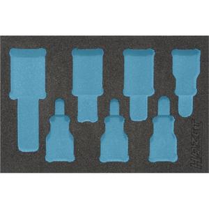 Inserto de Espuma Suave de 2 Componentes Hazet para Cajas de Herramientas 163-243/7 - Product Image 1