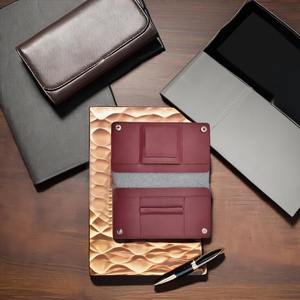 กระเป๋าสตางค์ยาวหนังแท้คุณภาพสูงสำหรับผู้หญิงมีที่ใส่บัตรสีชมพูทันสมัยสำหรับผู้หญิงพร้อมที่ยึดอุปกรณ์กระจก - Product Image 6