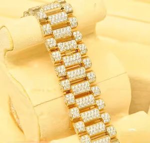 Unisex Luxury Silver Glamorous Diamond Watch High Quality Handmade Setting Band Full Iced Analog Dial <b>Glass</b> Automatic Branded - Product Image 4