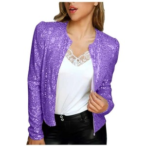 Veste à paillettes pour femmes, blazer scintillant, veste de soirée tendance, vêtements de soirée, haut élégant, vêtements tendance - Product Image 1