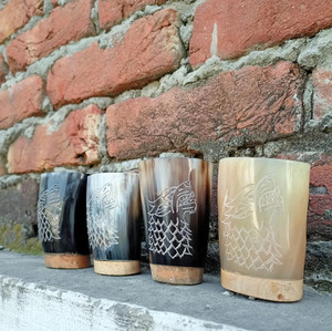 Vaso de chupito de cuerno Natural de diseño antiguo, taza para beber de ágata de oso, barra de tamaño personalizado hecha a mano, exquisita calidad de exportación pulida - Product Image 3