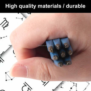 Outil de poinçonnage en acier pour la fabrication de bijoux Boasta, poinçon en métal trempé de 78 mm, tige de 8 mm, outil de gravure de motifs texturés pour l'or, l'argent <span class=keywords><strong>et</strong></span> le cuivre - Product Image 2