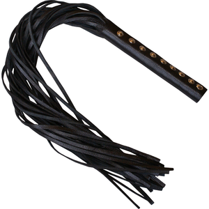 Fouet flogger convivial pour débutants avec brins courts et maniables et forte adhérence, idéal pour taquiner l'impact léger ou l'utilisation cosplay - Product Image 4