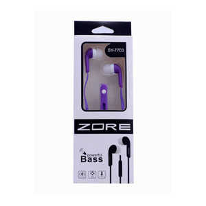 Écouteurs intra-auriculaires filaires stéréo Netzy Zore SY-7703 jaunes, étanches, pour le sport, avec indicateur de batterie LED et microphone - Product Image 2