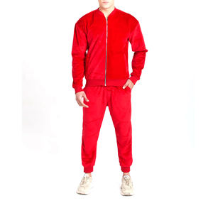 Chándal de terciopelo para hombre de la mejor Fabricación, novedad, parte superior suave ecológica, tendencia, sostenible, transpirable y resistente al viento - Product Image 1