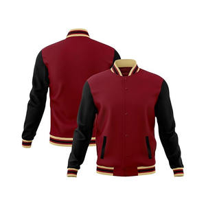 Veste universitaire décontractée confortable pour homme, fermeture éclair sur le devant, logo personnalisé, couleurs et tailles personnalisées, respirante, séchage rapide, service OEM pour l'hiver - Product Image 2