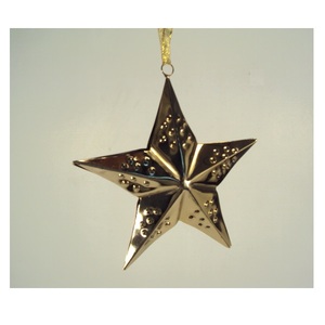 Gold Metal <b>Hanging</b> <b>Star</b> Ornaments For Home Christmas X Mas Tree Decorative <b>Hanging</b> Ornaments - Product Image 5