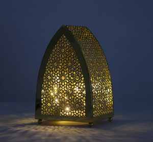 Best Price Metal <b>Gold</b> Candle <b>Lantern</b> For Tabletop Home Hotel Restaurant Decoration - Product Image 6