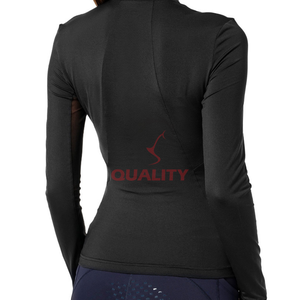 Nueva llegada camisa atlética Ecuestre para montar a caballo para mujer, transpirable, de secado rápido, que absorbe la humedad, diseño elegante, tela elástica - Product Image 6