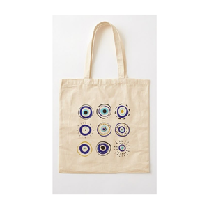 Handmade Indian 100% Cotton <b>Tote</b> <b>Bag</b> Sustainable Reusable Bohemian Lightweight Daily Use Donald Duck Embroidered Minimalistic - Product Image 3