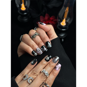 Faux ongles à presser Dark Luck Gothic Star Cross - Product Image 2