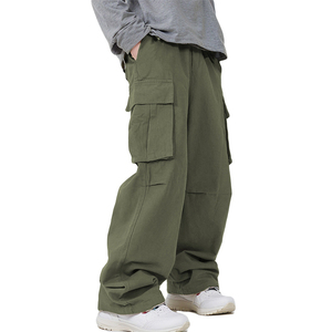 Pantalons pour hommes fabriqués par le fabricant, respirants, cargo, multi-poches, streetwear, salopettes, amples, droits, décontractés, personnalisés, pantalons baggy pour hommes - Product Image 3