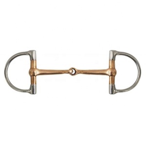 Bocado de Brida TOUGH TACK de Acero Inoxidable con Anillo en D y Boquilla de Rodillo de Cobre para Caballos - Product Image 6