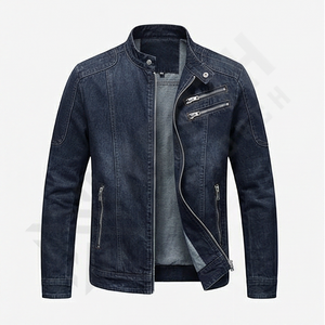 Veste en jean de haute qualité à prix abordable, nouvelle conception tendance, respirante, vestes en jean pour hommes, vêtements d'extérieur tendance - Product Image 1