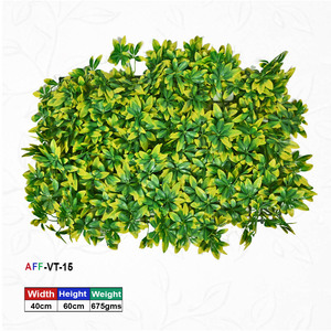Panel de follaje artificial de Schefflera de doble tono - Product Image 1