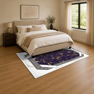 <b>RUGS</b> DEPOT LXDP-0452 Wholesale Charcoal Grey Designer Pattern Digital Printed Machine Washable Chenille Area <b>Rug</b> <b>Non</b> <b>Slip</b> - Product Image 3