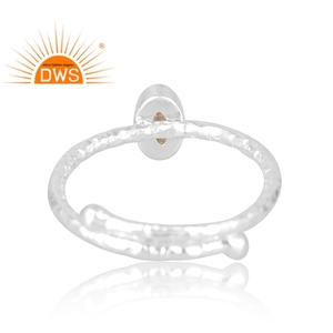Anillo de piedras preciosas de piedra solar Natural de Plata de Ley 925 más vendido, joyería personalizada para mujer, regalo para ella - Product Image 2