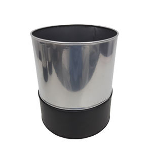 เครื่องปลูกต้นไม้กลมโลหะที่ด้อยอย่างสวยงามพร้อมชิ้นส่วน 2 ชิ้นส่วนหรูหราขนาดใหญ่สําหรับตกแต่งบ้านและสวนรายการทําด้วยมือในร่มกลางแจ้ง - Product Image 4