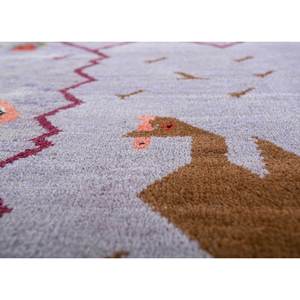 Alfombra de Lana y Seda de Bambú Anudada a Mano Freedom Manchaha Rosa Púrpura, Geométrica, 9x12, para Decoración de Sala de Estar, 10 mm - Product Image 3