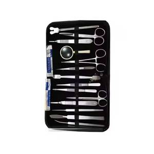 Kit de instrumentos de disección quirúrgica manual de 20 piezas, juego de disección para estudiantes de acero inoxidable, base de herramientas quirúrgicas - Product Image 3