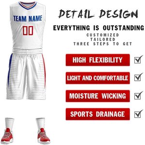 Uniforme de basket-ball Vêtements de sport pour hommes Haute qualité bas quantité minimale de commande Logo personnalisé Uniforme de basket-ball léger respirant - Product Image 2