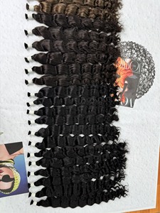 Precio de fábrica Extensiones de cabello Remy natural a granel Suelto Agua profunda Primavera Curl Trama multicolor Modelo Vietnam Cuerpo Rizado Recto - Product Image 4