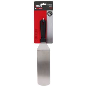 Spatule de barbecue en acier inoxydable chromé et noir de 36 cm, outils essentiels pour le barbecue C83501010 - Product Image 1
