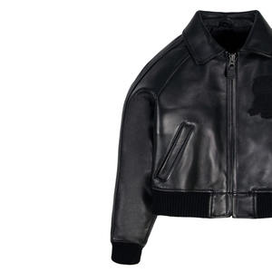 แจ็คเก็ตหนังแท้ Avirex สำหรับผู้หญิง รุ่นพรีเมียม สำหรับฤดูหนาว กันลม กันน้ำ สีพื้น มีทุกขนาด ขายดี - Product Image 3