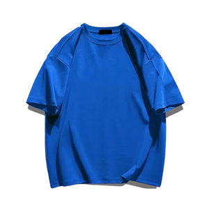 Camiseta de cuello redondo para hombre, ropa de calle de gran tamaño, camiseta de Color liso a la moda de verano 2025, camisetas Unisex para hombre - Product Image 3