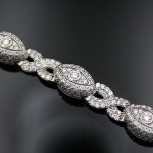 Round Cut Colorless Moissanite Diamond Iced Out Hip Hop <b>Bracelet</b> In <b>925</b> <b>Silver</b> Bling Luxury Fashion For <b>Men</b> At Wholesale Price - Product Image 1
