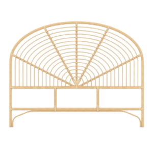 Tête de lit en rotin Dahlia Tête de lit de chambre à coucher ronde en rotin écologique Mobilier d'hôtel et de chambre à coucher de qualité supérieure - Product Image 1