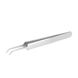 Pince à épiler pour extension de cils pour femmes outil cosmétique ultime en acier inoxydable avec couleur unie pour pince à cils - Product Image 2