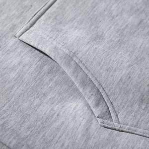 Sudaderas de invierno informales para hombre, peso pesado, 100% algodón, logotipo personalizado impreso, cuello con capucha de lana gruesa, patrón sólido, teñido liso - Product Image 3