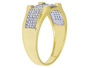 แหวนเพชรโมอิสประกายสีเงินสเตอลิง S925หรูแนวฮิปฮอปสำหรับทุกเพศ - Product Image 4