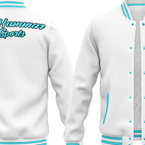 Nuevas chaquetas de bombardero de béisbol con letras personalizadas de moda para parejas bordado con capucha de calle alta con revestimiento de patrón de primavera - Product Image 5