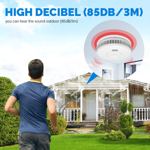 85Db Safe Sound Autonome <span class=keywords><strong>Photoélectrique</strong></span> Sans Fil Cigarette Fumer Feu Détecteur <span class=keywords><strong>De</strong></span> <span class=keywords><strong>Fumée</strong></span> Alarme - Product Image 3