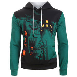 Sudadera con Capucha Sublimada Personalizada para Hombre, Sudadera con Bordado, Impresión Completa, Poliéster, Talla Grande, Ropa Deportiva de Invierno, Cálida e Informal - Product Image 1