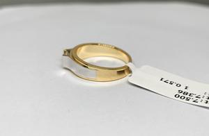 Anillo de Compromiso Moderno de Lujo Chapado en Oro Amarillo de 14K con Diamante de 0.571 CT Dwt Certificado por IGI, Joyería de Diamantes para Aniversario de Mujer - Product Image 3