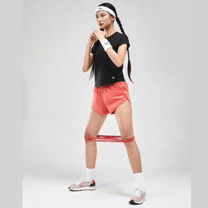 Camiseta de correr de malla para mujer impresa con logotipo personalizado OEM para verano para actividades al aire libre - Product Image 1