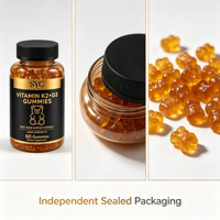 Gummies SYC BIO Vitamine K2+D3 pour améliorer l'immunité, naturelles, 60 unités, complément alimentaire quotidien pour adultes