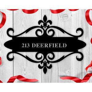 ชื่อครอบครัวส่วนบุคคลโมโนแกรมรูปลอกติดผนังตกแต่ง12x1ประกอบอลูมิเนียมสีดำขนาด2/24x24 - Product Image 2