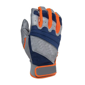 Wholesale Supplier Professional Baseball <b>Batting</b> Gloves Factory Direct Custom Logo Private Label Leather Ambidextrous Hook Loop - Product Image 2